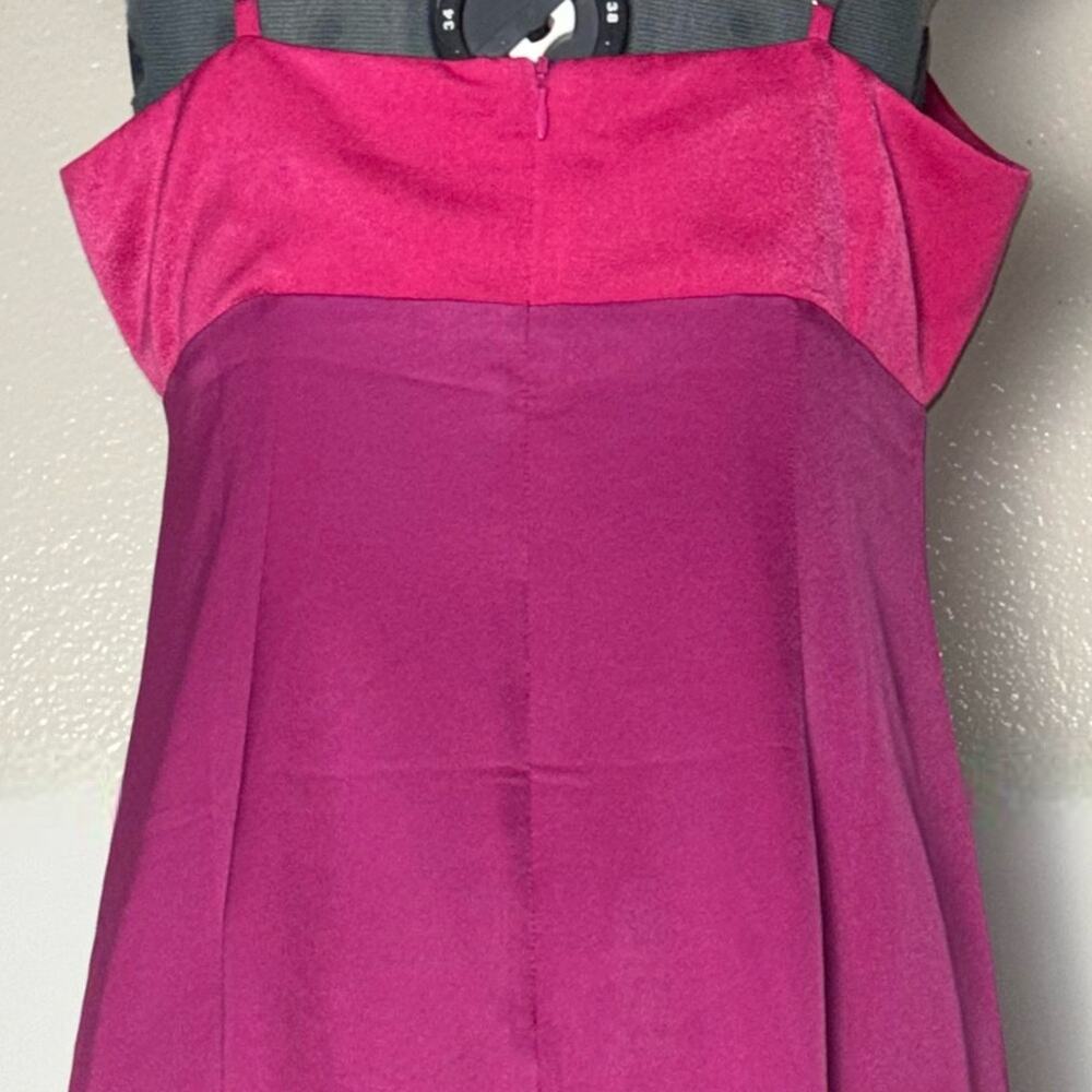 NWT Lulus Feeling Sensational Midi Dress Women's Large Color Block Pink/Magenta - Picture 14 of 16